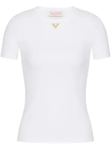 VALENTINO - Vlogo Ribbed Cotton T-shirt #1564167