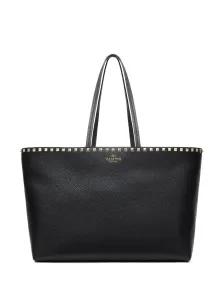 VALENTINO GARAVANI - Rockstud Leather Tote Bag #1520495