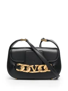 VALENTINO GARAVANI - Vlogo Chain Small Leather Shoulder Bag