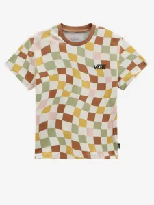 Vans Checker Print Kinder  T‑Shirt Braun