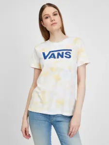 Vans Logo Wash Crew T-Shirt Weiß #527379