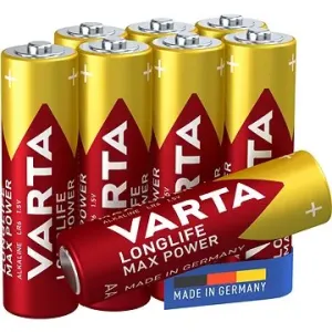 VARTA Alkaline-Batterien Longlife Max Power AA 5+3 Stück