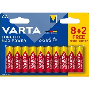 VARTA Alkaline-Batterien Longlife Max Power AA 8+2 Stück