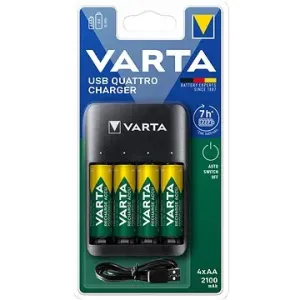 VARTA Quattro-USB-Ladegerät + 4 AA 2100 mAh R2U