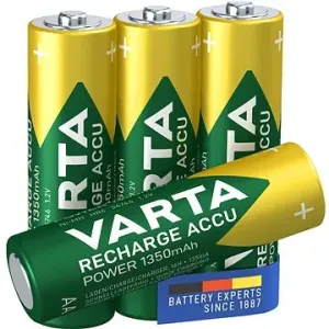 VARTA Wiederaufladbare Batterien Recharge Accu Power AA 1350 mAh R2U 4 Stück