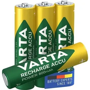 VARTA Wiederaufladbare Batterien Recharge Accu Power AAA 800 mAh R2U 3+1 Stück