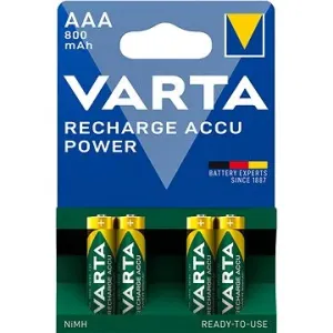 VARTA Wiederaufladbare Batterien Recharge Accu Power AAA 800 mAh R2U 4 Stück