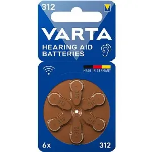 VARTA Hörgerätebatterien VARTA Hearing Aid Battery 312 6 Stück