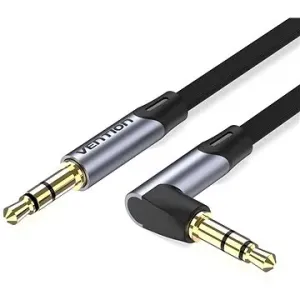 Vention 3.5mm to 3.5mm Jack 90° Flat Aux Cable 3m Gray Aluminum Alloy Type
