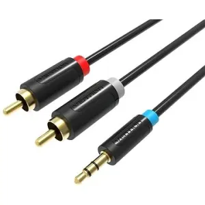 Vention 3.5mm Jack Male to 2-Male RCA Adapter Cable 0.5M Black