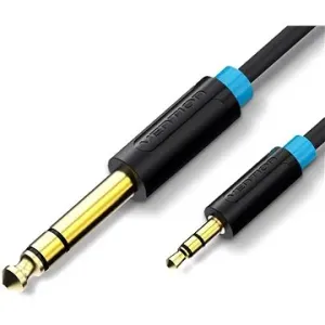 Vention 6.5mm Jack Male to 3.5mm Male Audio Cable 1m Black