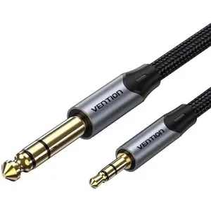 Vention Cotton Braided TRS 3.5mm Male to 6.5mm Male Audio Cable 10M Gray Aluminum Alloy Type