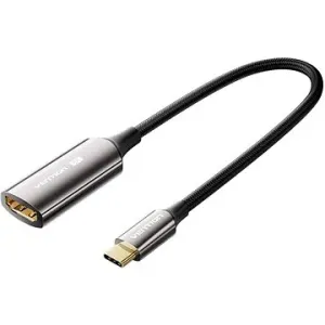 Vention Cotton Braided USB-C to HDMI 8K Converter 0.25M Black Zinc Alloy Type