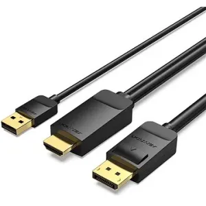 Vention HDMI zu DisplayPort (DP) 4K@60Hz Kabel 1.5m schwarz