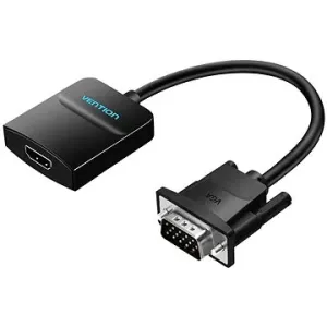 Vention VGA to HDMI Converter with Female Micro USB und Audio Port 0.15m Black