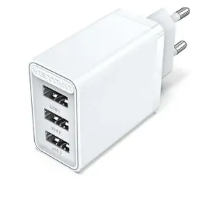 Vention 3-port USB Wall Charger (12W/12W/12W) White