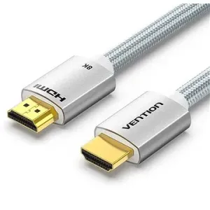 Vention HDMI 2.1 Cable 8K 2 m - Silver Aluminum Alloy Type