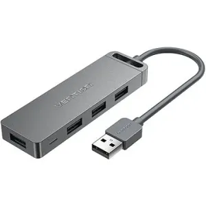 Vention 4-Port USB 2.0 Hub With Power Supply 1M Gray