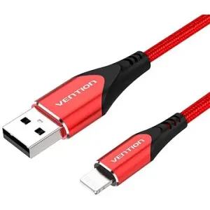 Vention Lightning MFi to USB 2.0 Braided Cable (C89) 1m Red Aluminum Alloy Type
