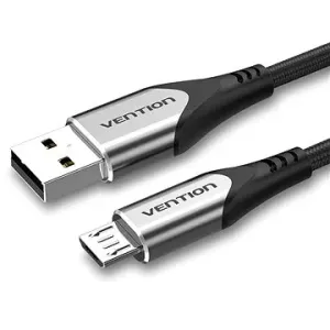 Vention Luxury USB 2.0 -> microUSB Cable 3A Gray 0.25m Aluminum Alloy Type