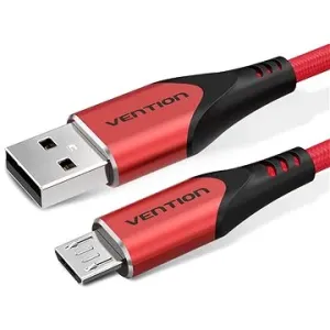 Vention Luxury USB 2.0 -> microUSB Cable 3A Red 1m Aluminum Alloy Type