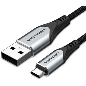 Vention Reversible USB 2.0 auf Micro USB Cable 2 m Gray Aluminum Alloy Type