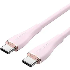 Vention USB-C 2.0 Silicone Durable 5A Cable 2m Light Pink Silicone Type