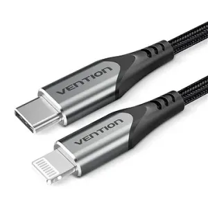 Vention Lightning MFi to USB-C Braided Cable (C94) 1m Gray Aluminum Alloy Type