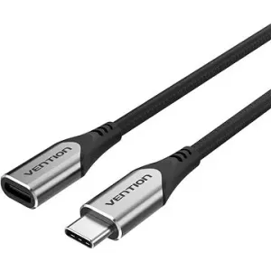 Vention Nylon Braided Type-C (USB-C) Extension Cable (4K / PD / 60W / 5Gbps / 3A) 0,5 m grau