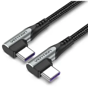 Vention Type-C (USB-C) 2.0 to USB-C Dual Right Angle 1M Grau Aluminiumlegierung