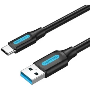 Vention USB 3.0 to USB-C Cable 0.25M Black PVC Type