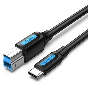 Vention USB-C 3.0 to USB-B Printer 2A Cable 0.5M Black