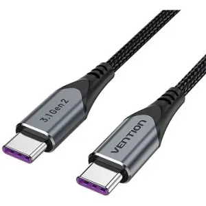 Vention USB-C 3.1 Gen2 100W 10Gbps Cable 1M Gray Aluminum Alloy Type