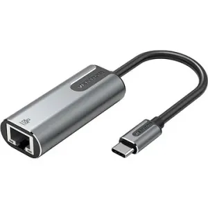 Vention Type-C (USB-C) to RJ-45 Gigabit Ethernet Adapter 0.15m Gray Aluminum Alloy Type