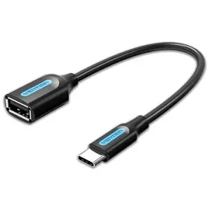 Vention USB-C (M) to USB (F) OTG Cable 0.15m Black PVC Type