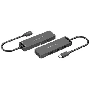Vention USB-C to 3 x USB / USB-C 3.2 Gen1 / Micro USB-B HUB 0.15 m Black ABS Type