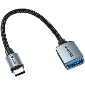 Vention USB-C to USB-A (F) 3.0 OTG Cable 0.15M Gray Aluminum Alloy Type