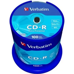 Verbatim CD-R 52x DataLife Protection, 100 Pack Cakebox