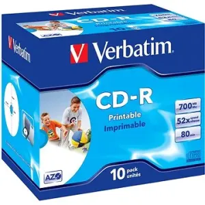 Verbatim CD-R Printable AZO 52x, 10 Stk