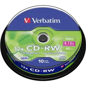 Verbatim CD-RW 10x, 10er Cakebox