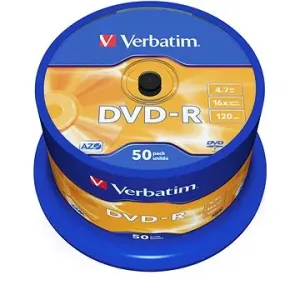 Verbatim DVD-R 16x, 50ks cakebox