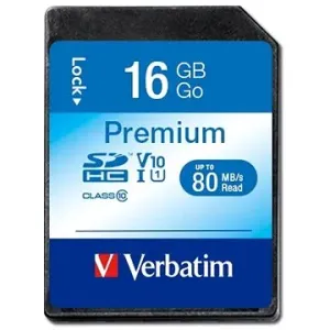 VERBATIM Premium SDHC 16 GB UHS-I V10 U1