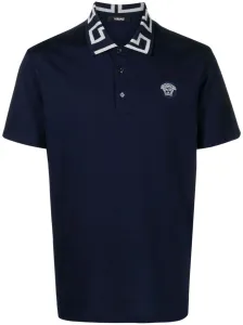 VERSACE - Greca Cotton Polo Shirt #1533919