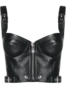 VERSACE - Leather Cropped Top