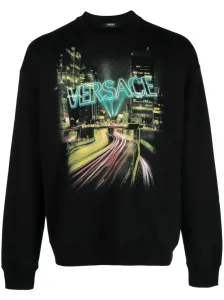 VERSACE - Logo Cotton Sweatshirt #1419818
