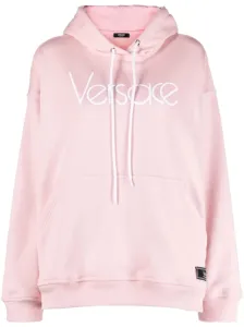 VERSACE - Logo Organic Cotton Hoodie