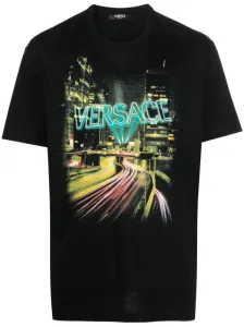 VERSACE - Logo Cotton T-shirt #1391272