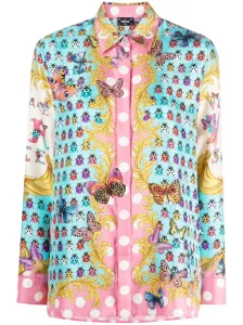 VERSACE LA VACANZA - Butterflies Print Silk Shirt #1278082
