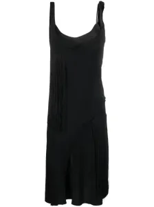 VICTORIA BECKHAM - Asymmetric Fringe Mini Dress #1058589