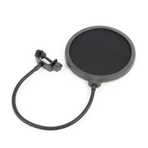 Vonyx M06 Mikrofon Pop Filter 6'' Schutzschirm flexibler Schwanenhals